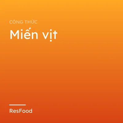 Miến vịt