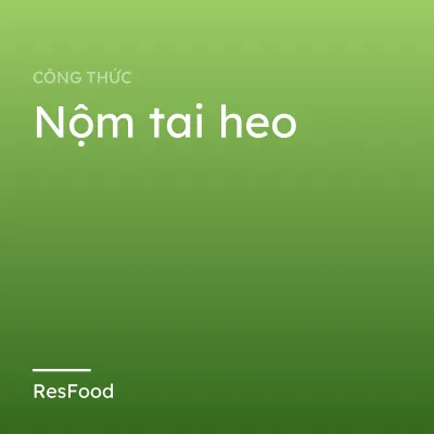 Nộm tai heo