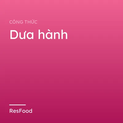 Dưa hành