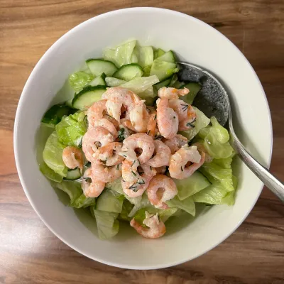 Công thức và cách làm món salad tôm