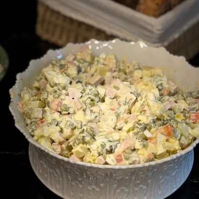 Công thức và cách làm món salad Nga