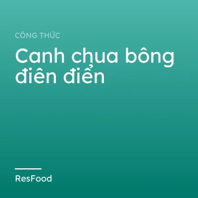 Canh chua bông điên điển
