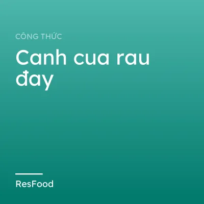 Canh cua rau đay