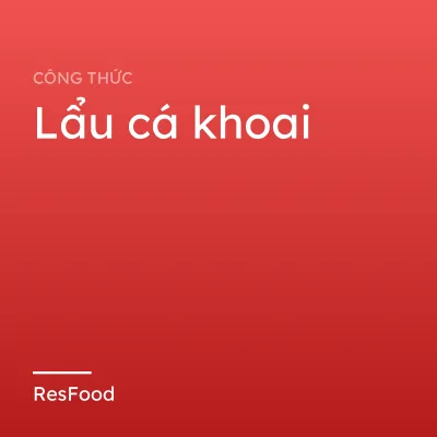 Lẩu cá khoai