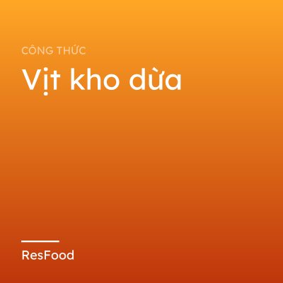 Vịt kho dừa