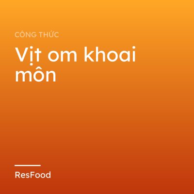 Vịt om khoai môn