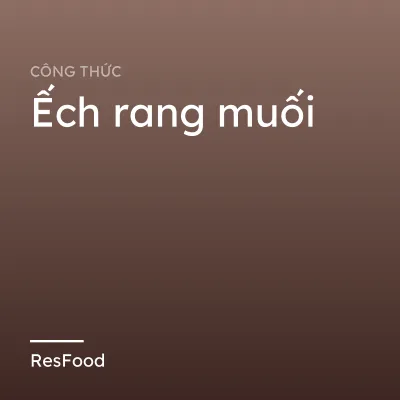 Ếch rang muối