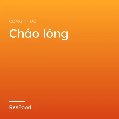 Cháo lòng