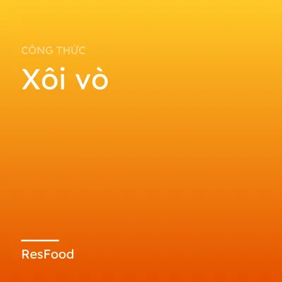Xôi vò