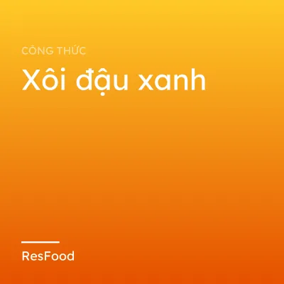 Xôi đậu xanh