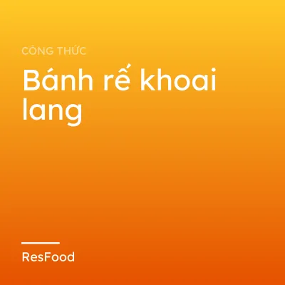 Bánh rế khoai lang