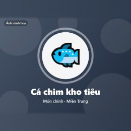 Cá chim kho tiêu
