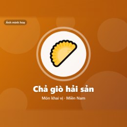 Công thức và cách làm món chả giò hải sản