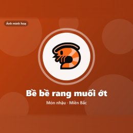Công thức và cách làm món bề bề rang muối ớt